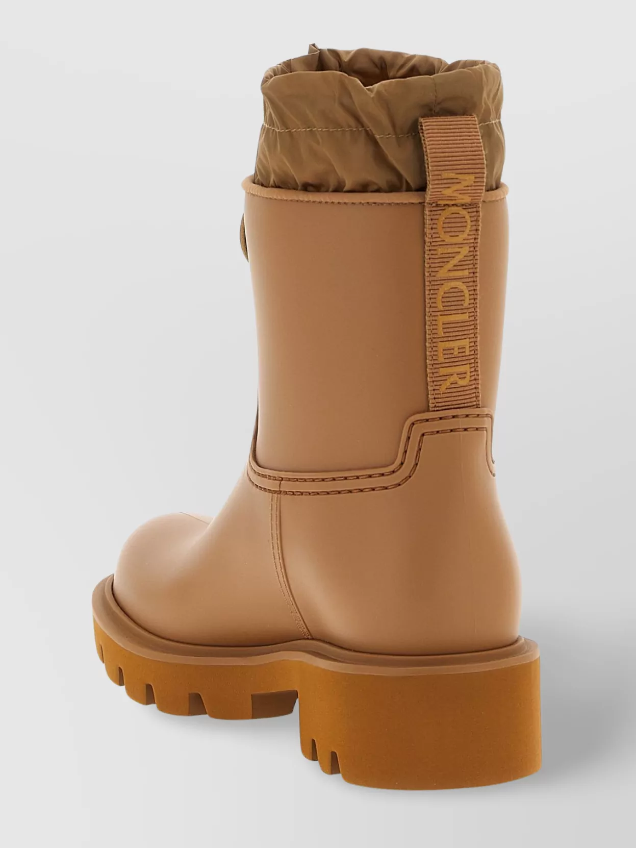 Moncler 'Round Toe Lug Sole Pull Tab Boots'