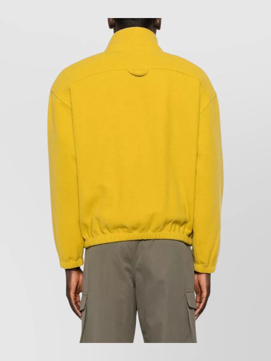 Rier Wool High-Neck Half-Zip Lightweight Jacket