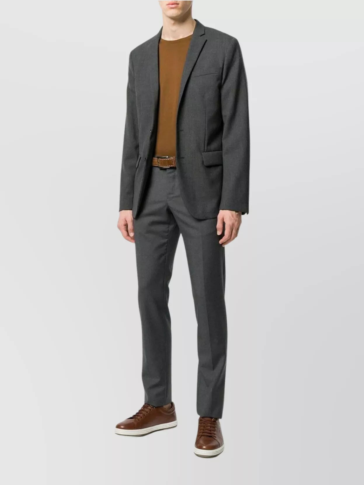 Incotex Trousers With Tassel Detail And Pockets In Gray