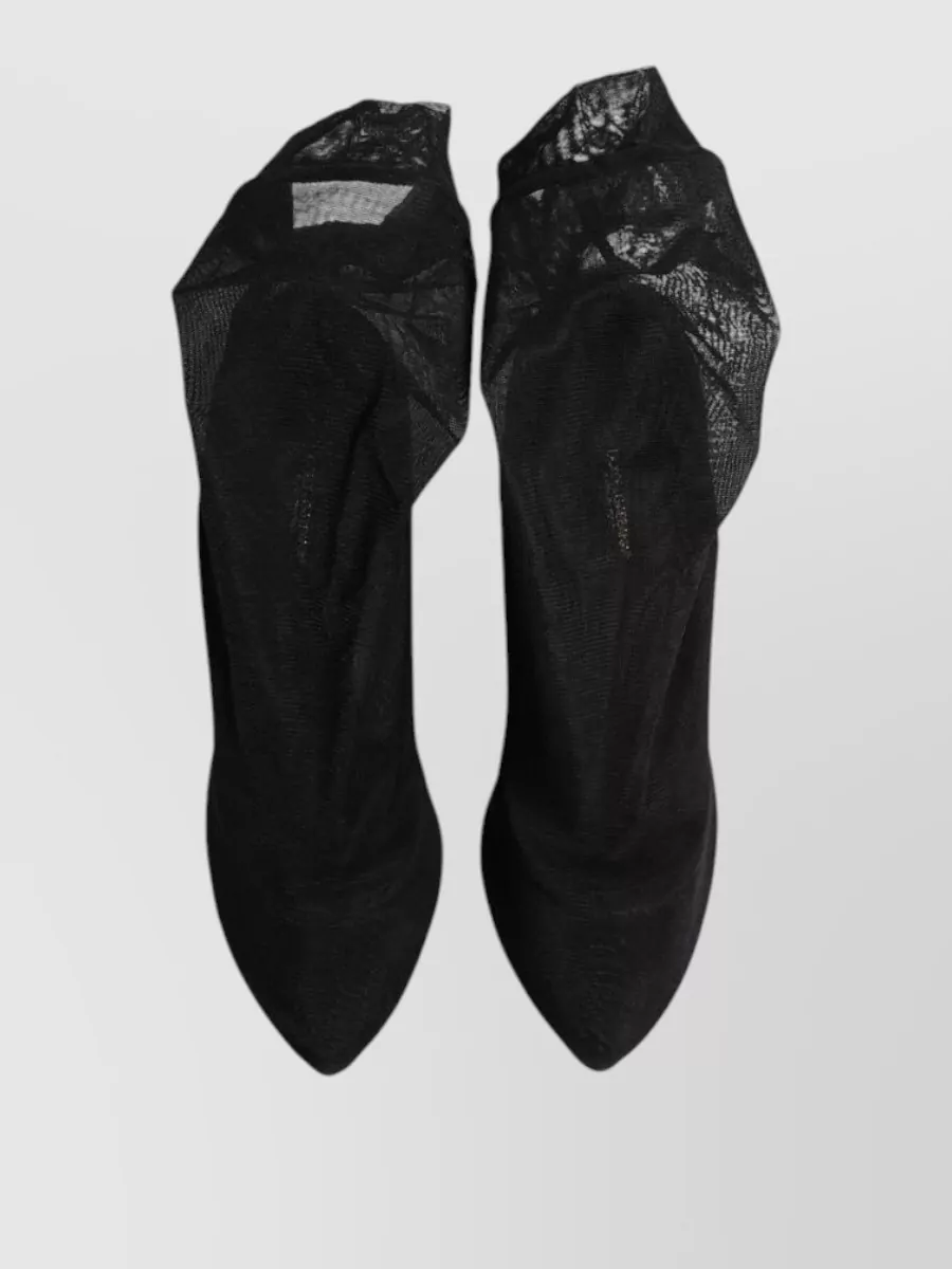 Dolce&Gabbana Silk Mesh Sock Pumps