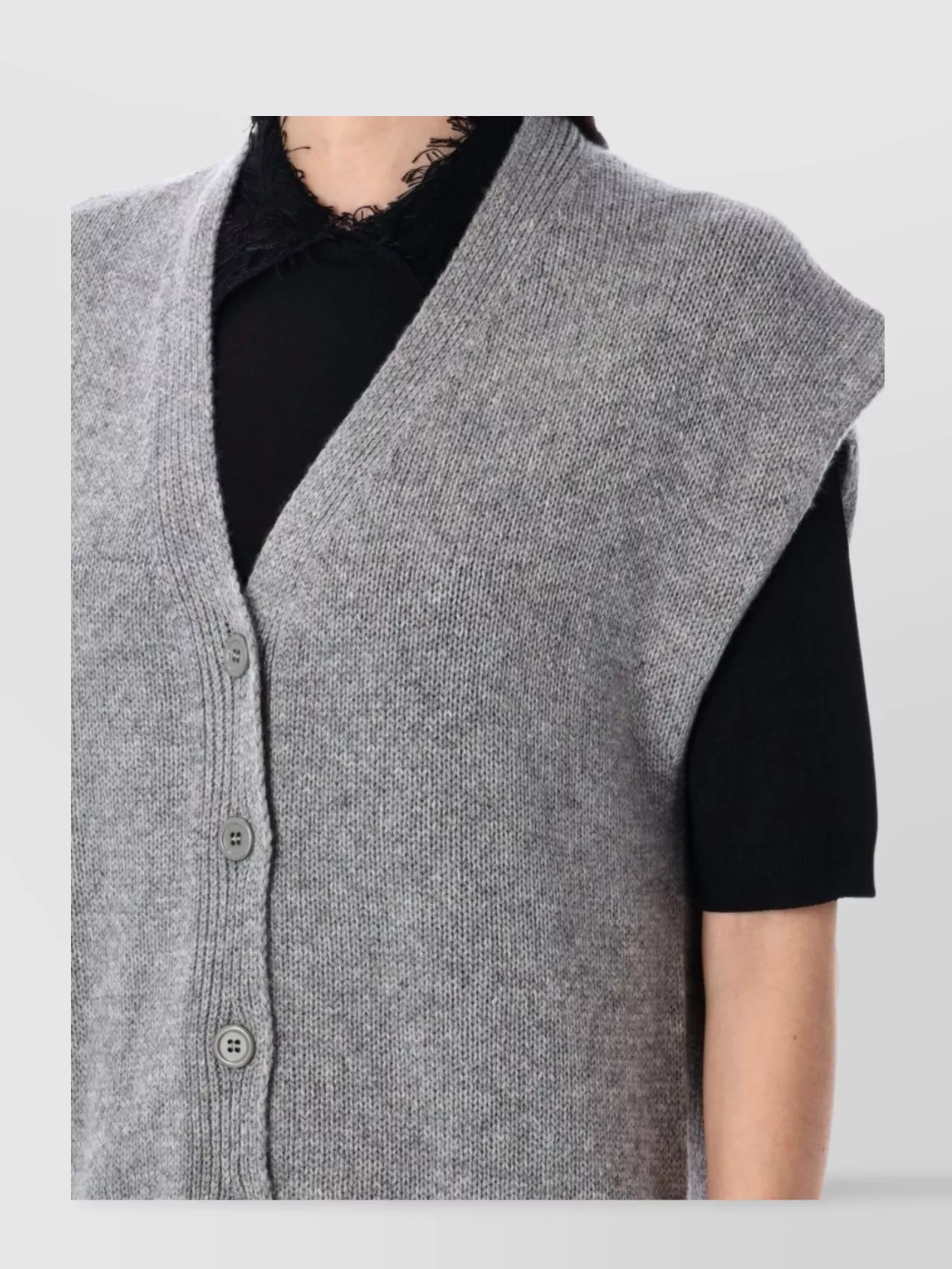 Fabiana Filippi Knitwear V-neck Sleeveless Cardigan