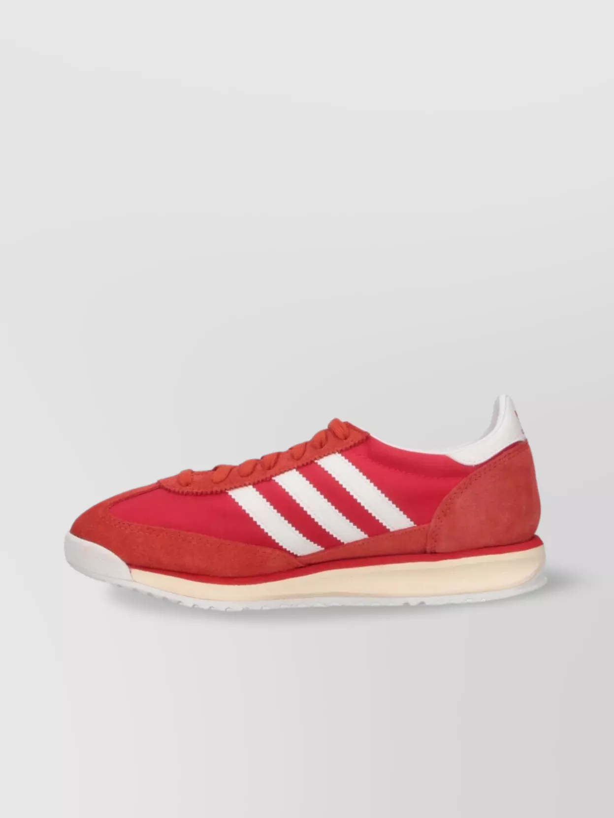 Adidas Low Top Sneakers With Rubber Sole And Suede Overlays