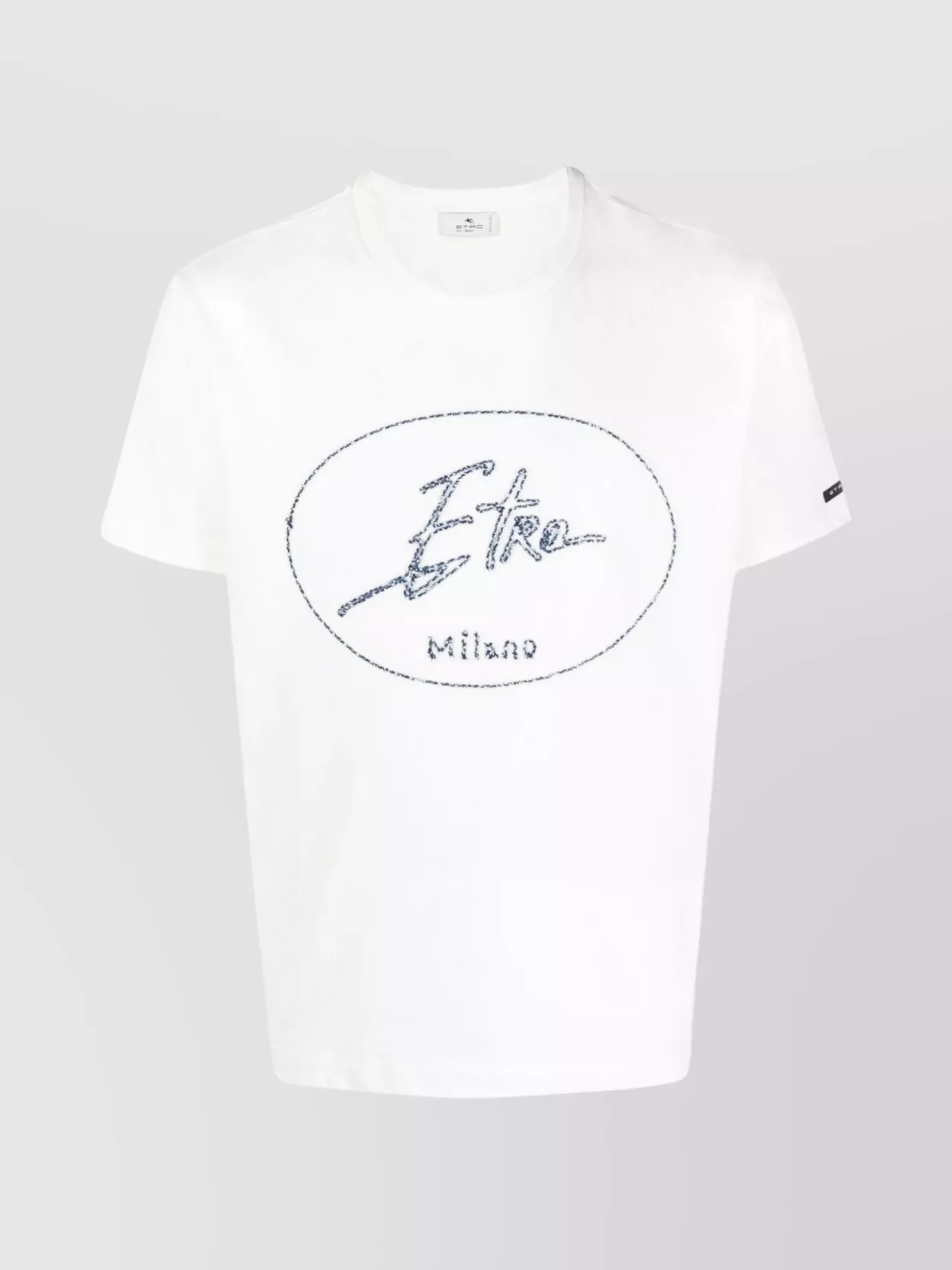 Shop Etro Versatile Crew Neck T-shirt In White