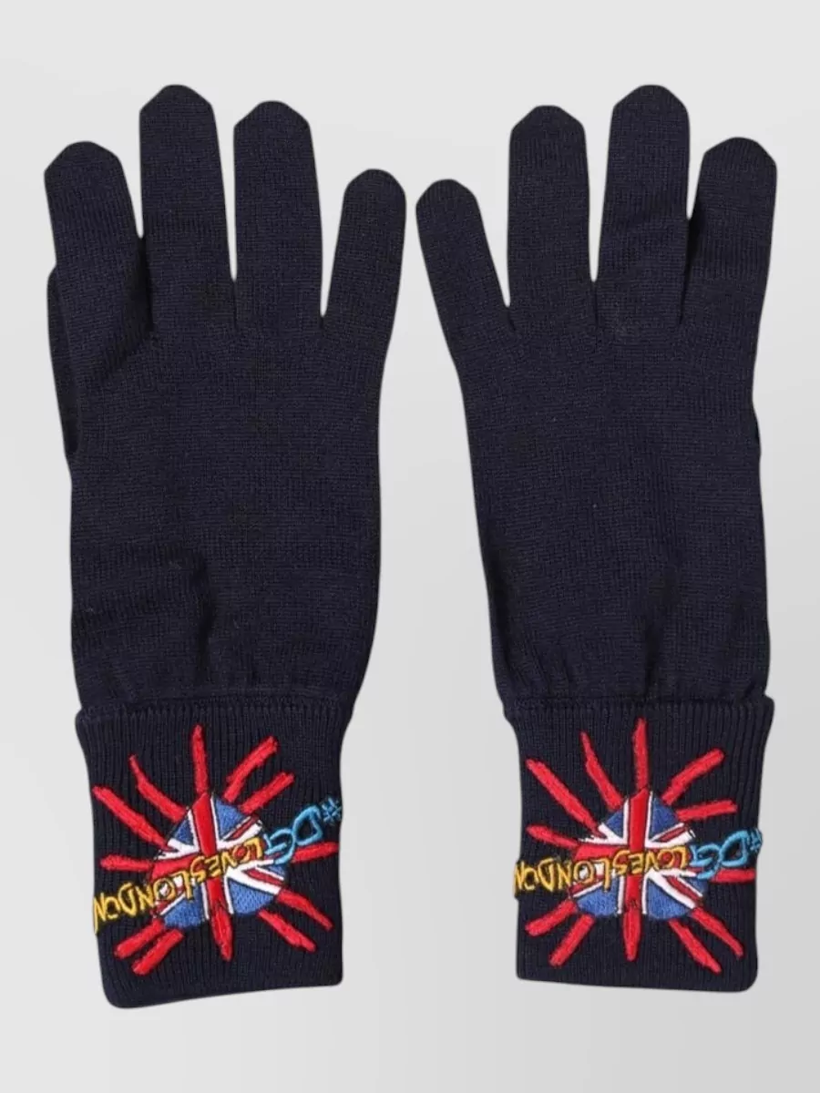 Dolce&Gabbana wool knit mitten gloves