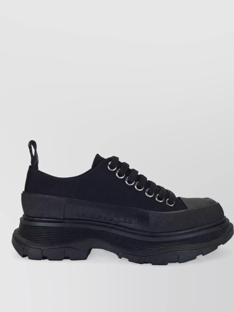 Mc Queen Canvas Lace-Up Sneakers