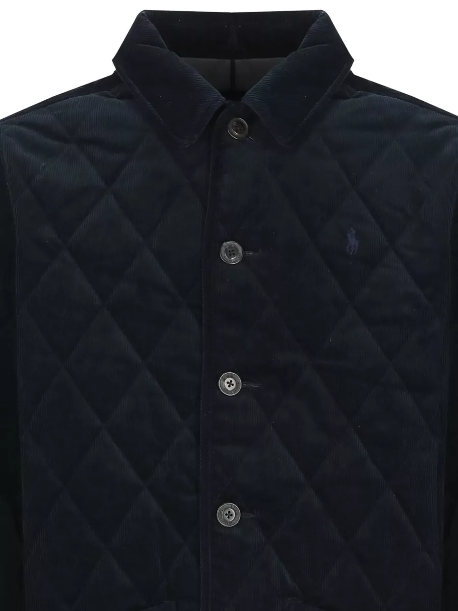 Ralph Lauren Velvet Ribbed Padded Jacket