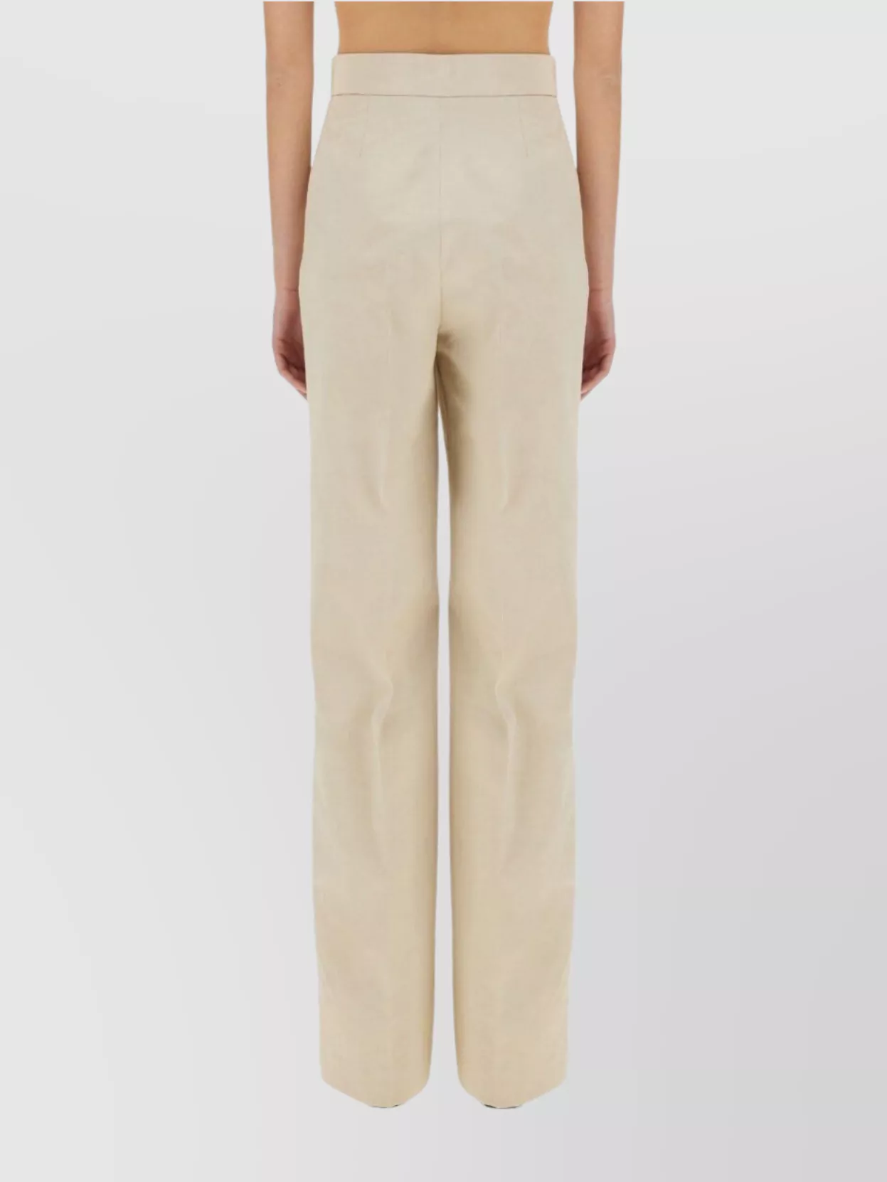 Shop Pt Torino "beatrice" Wide Fit High-waisted Trousers