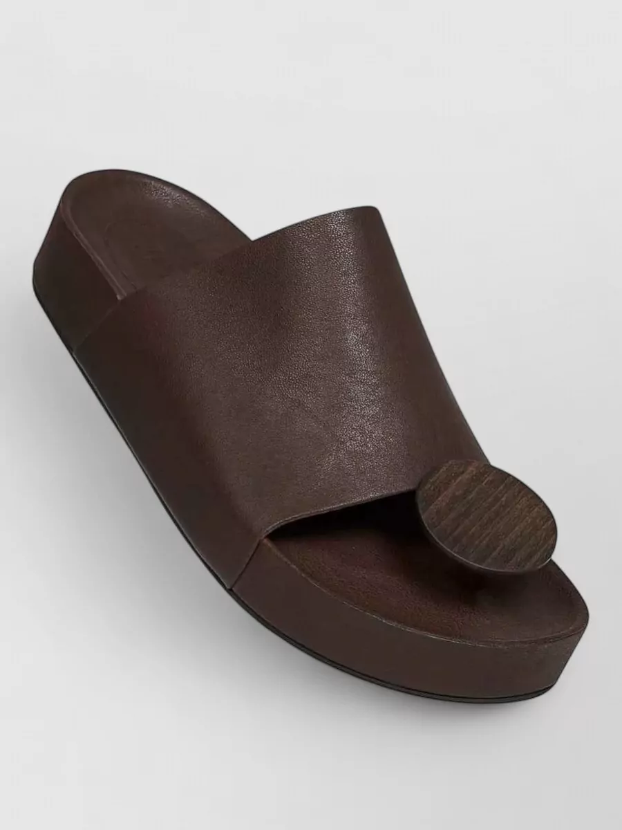 Uma Wang Leather Thong Slides