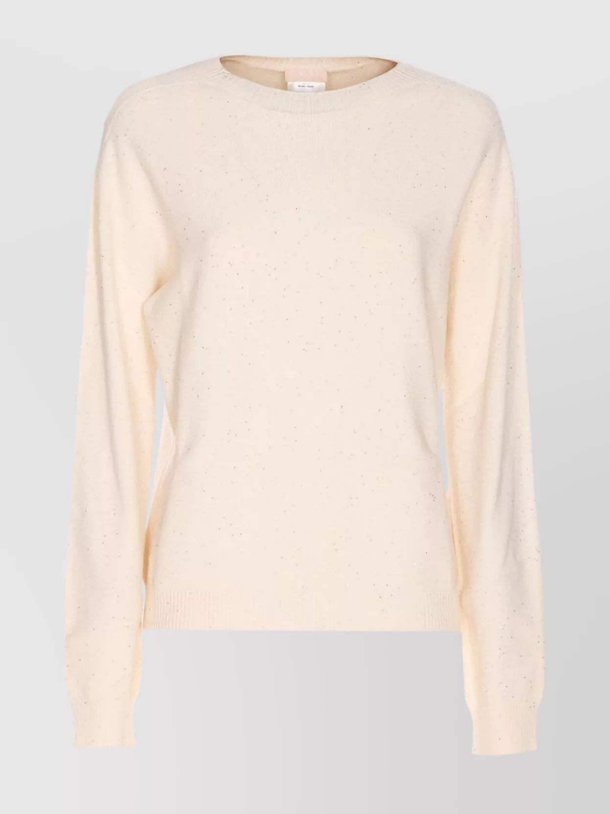 Liu •jo Knitwear Sweater With Long Sleeves And Sequins In White