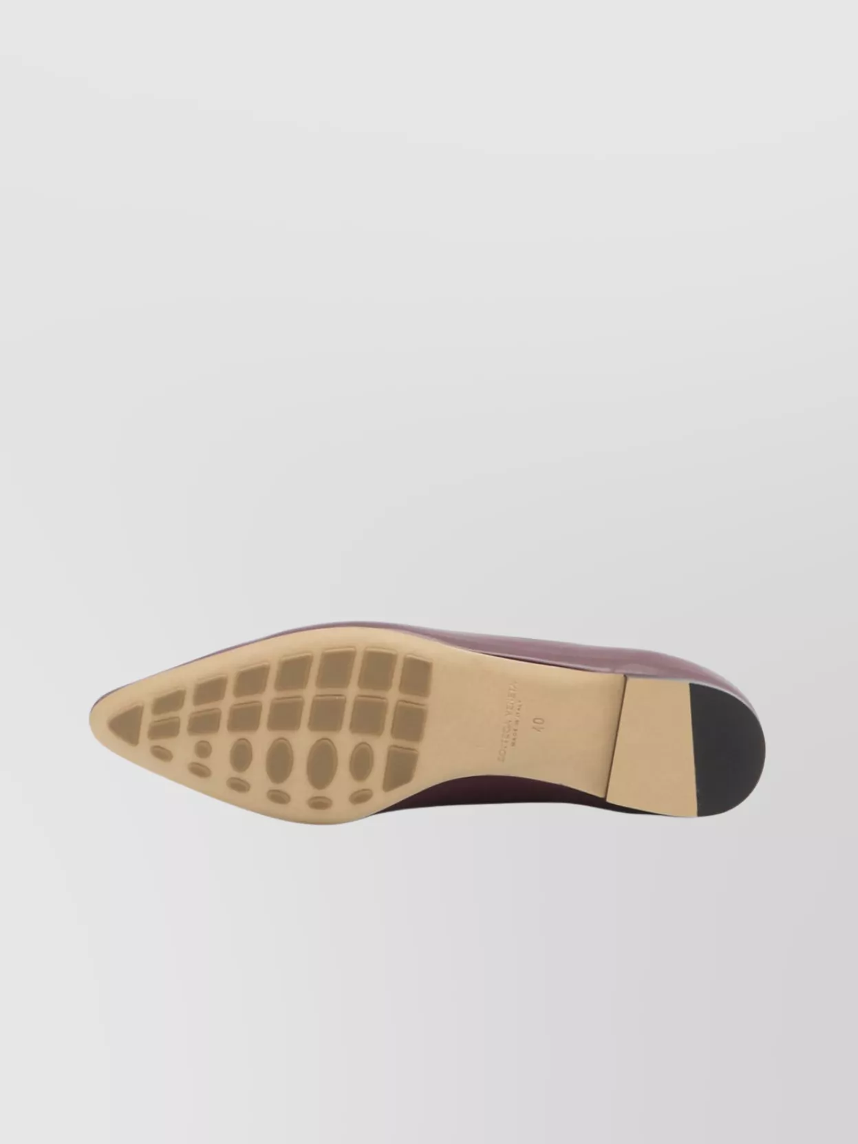 Bottega Veneta Sofia Leather Pointed Toe Ballet Flats