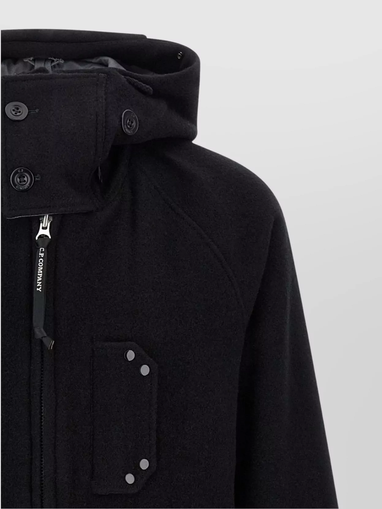 C.p. Company Hooded Duffel Style Medium Jacket