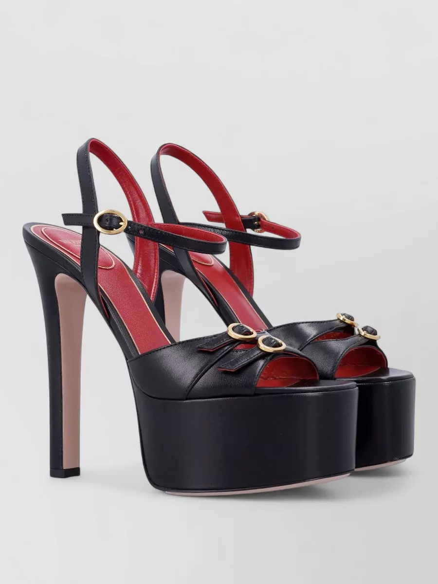 Valentino Garavani Leather Platform Sandals