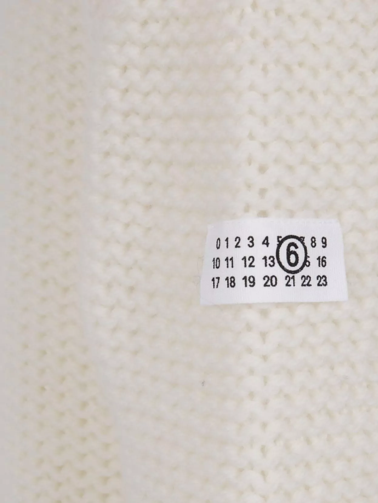 Mm6 Maison Margiela Turtleneck Knit Ribbed Sweater