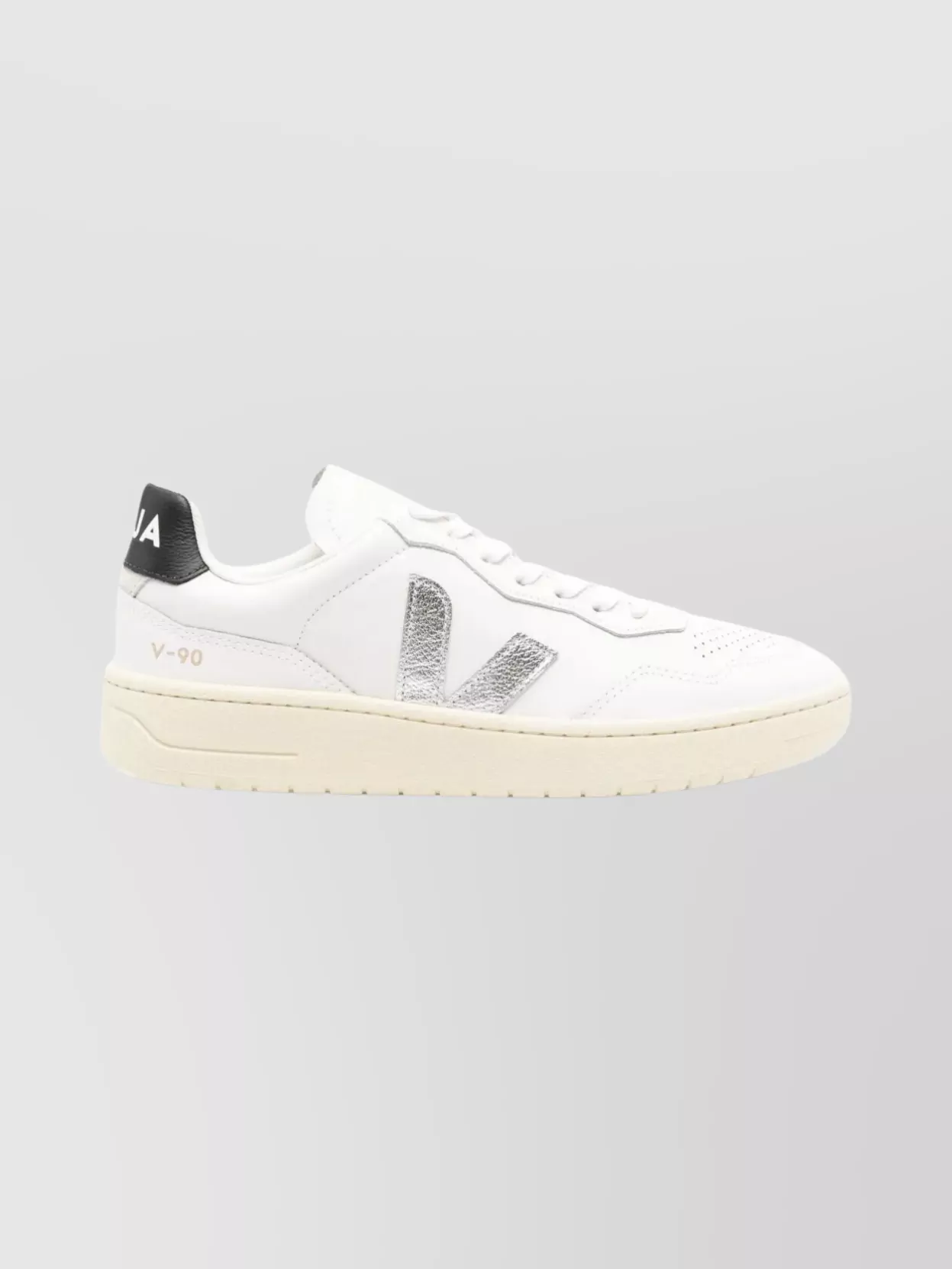 Veja Eco Leather Sneakers Featuring Perforated Design