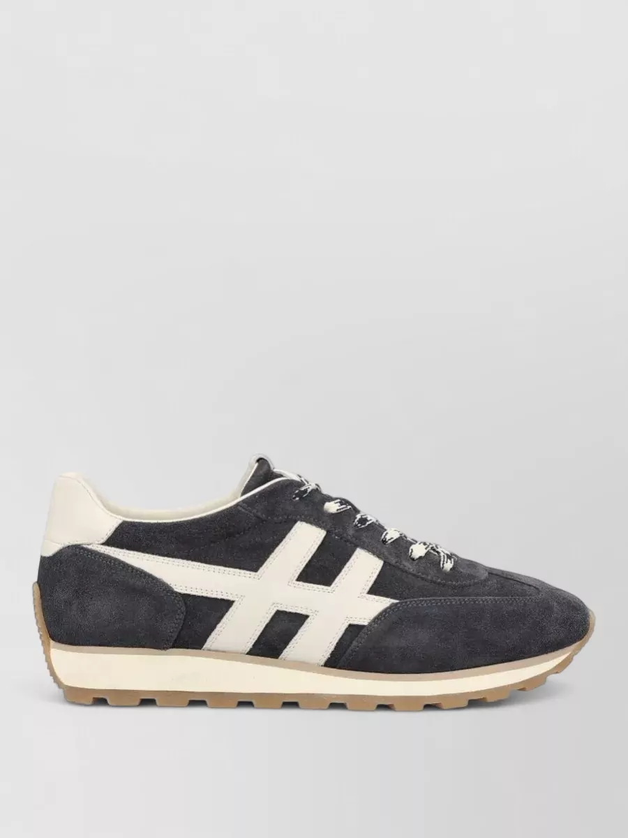 Hogan Running Sneakers Suede Finish Rubber Sole