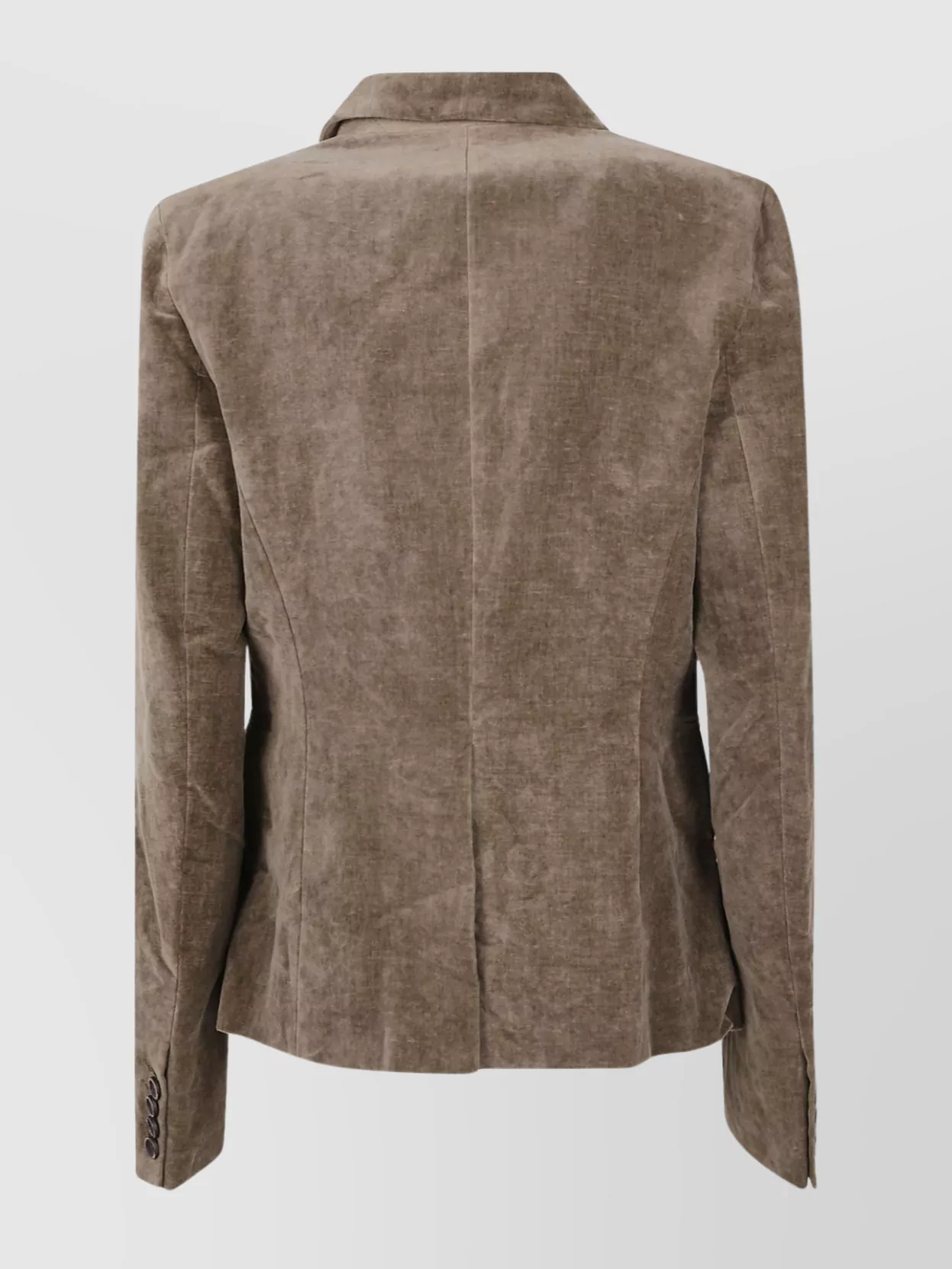 Uma Wang Karon Notched Lapel Jacket With Chest Pocket In Brown