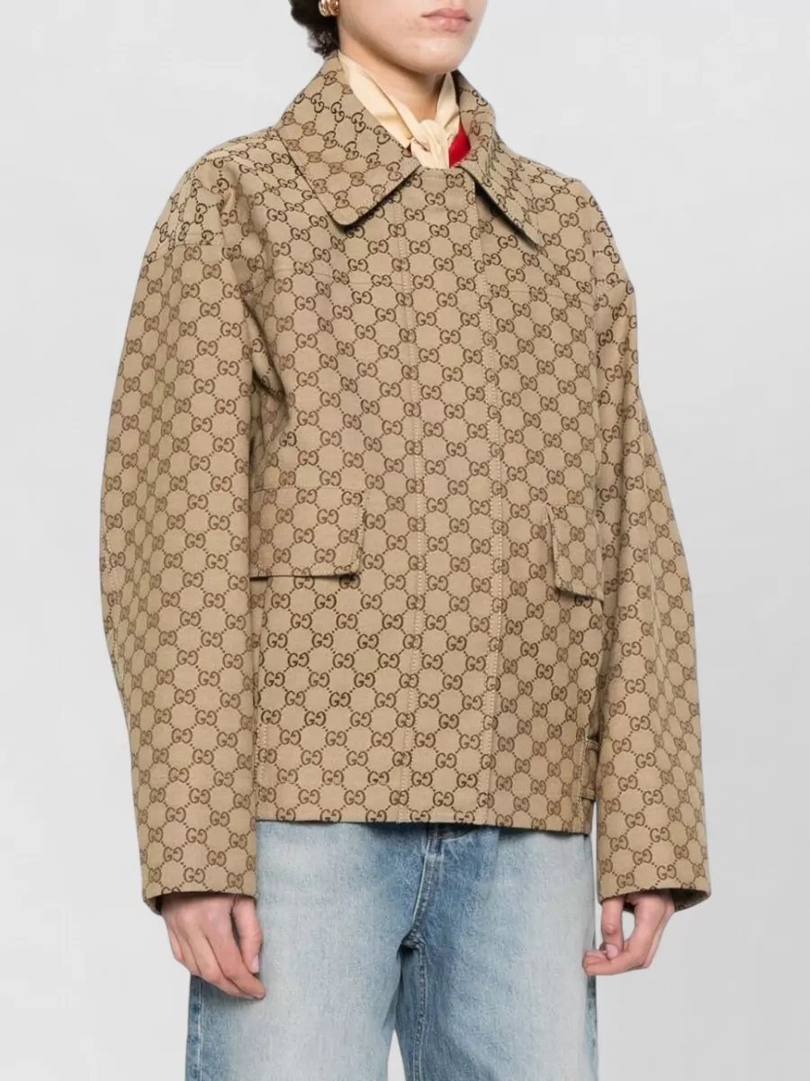 Gucci Jackets Adjustable Hem Buttoned Cuffs Front Pockets