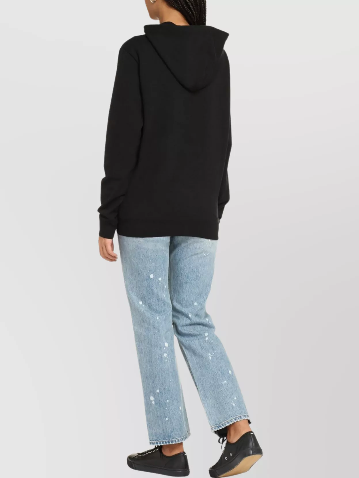 Saint Laurent Hoodie Organic Cotton Kangaroo Pocket