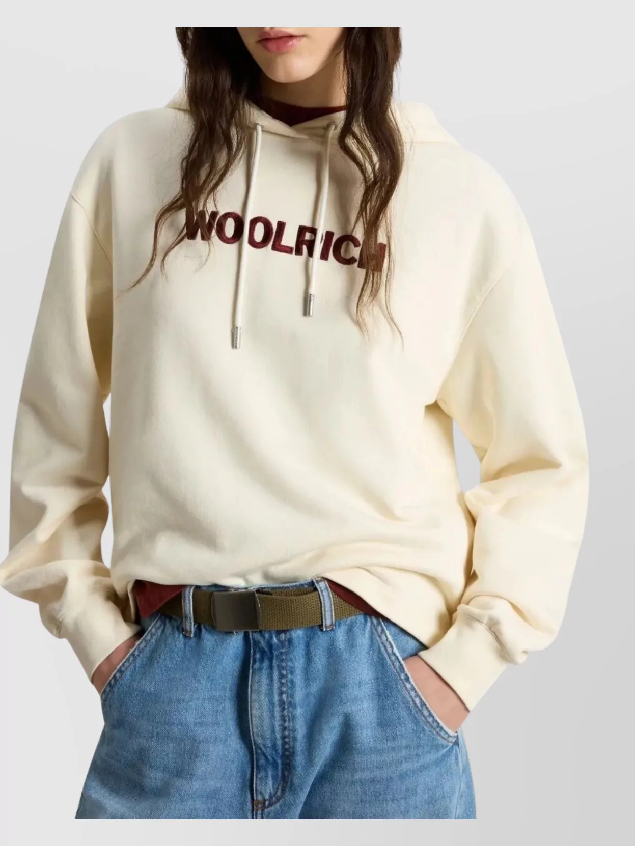 Woolrich Oversized Hoodie In Soft Fleece