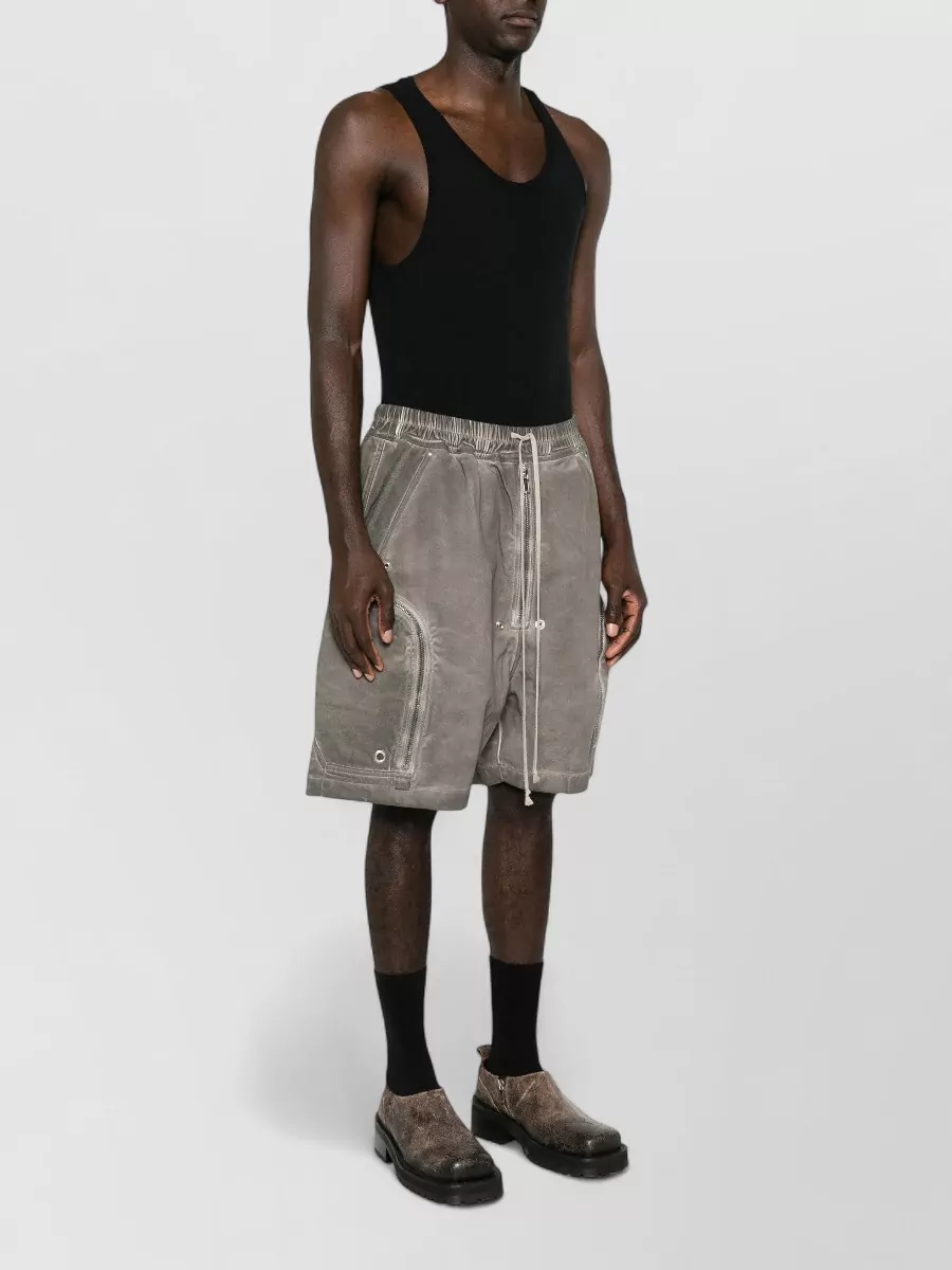 Rick Owens Drkshdw Cotton Cargo Shorts