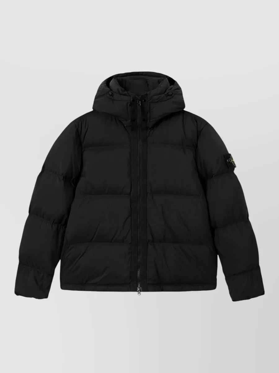 Stone Island down hooded puffer jacket