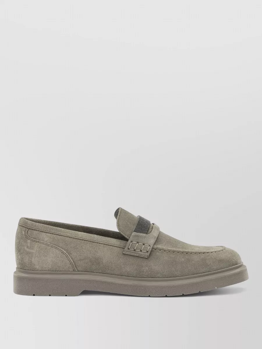 Brunello Cucinelli suede loafers