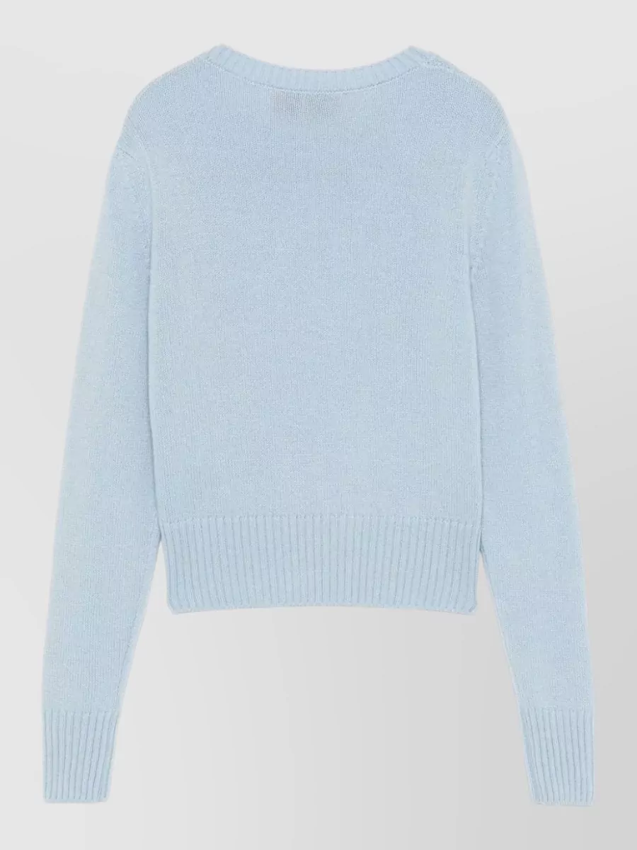 Wild Cashmere Ribbed Cashmere Crew Neck Jumper