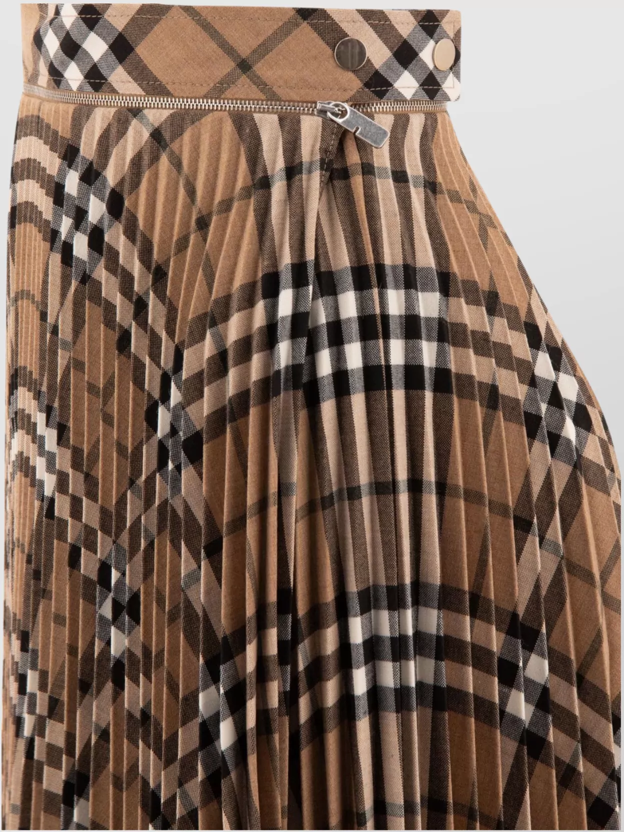 スカート Burberry Wool blend pleated Check skirt Burberry Wool blend pleated check skirt | The Fashion Square