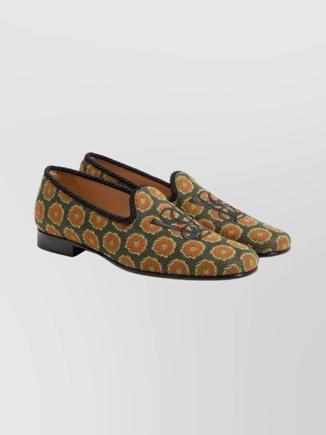 Valentino Garavani Braided And Embroidered Floral Loafers