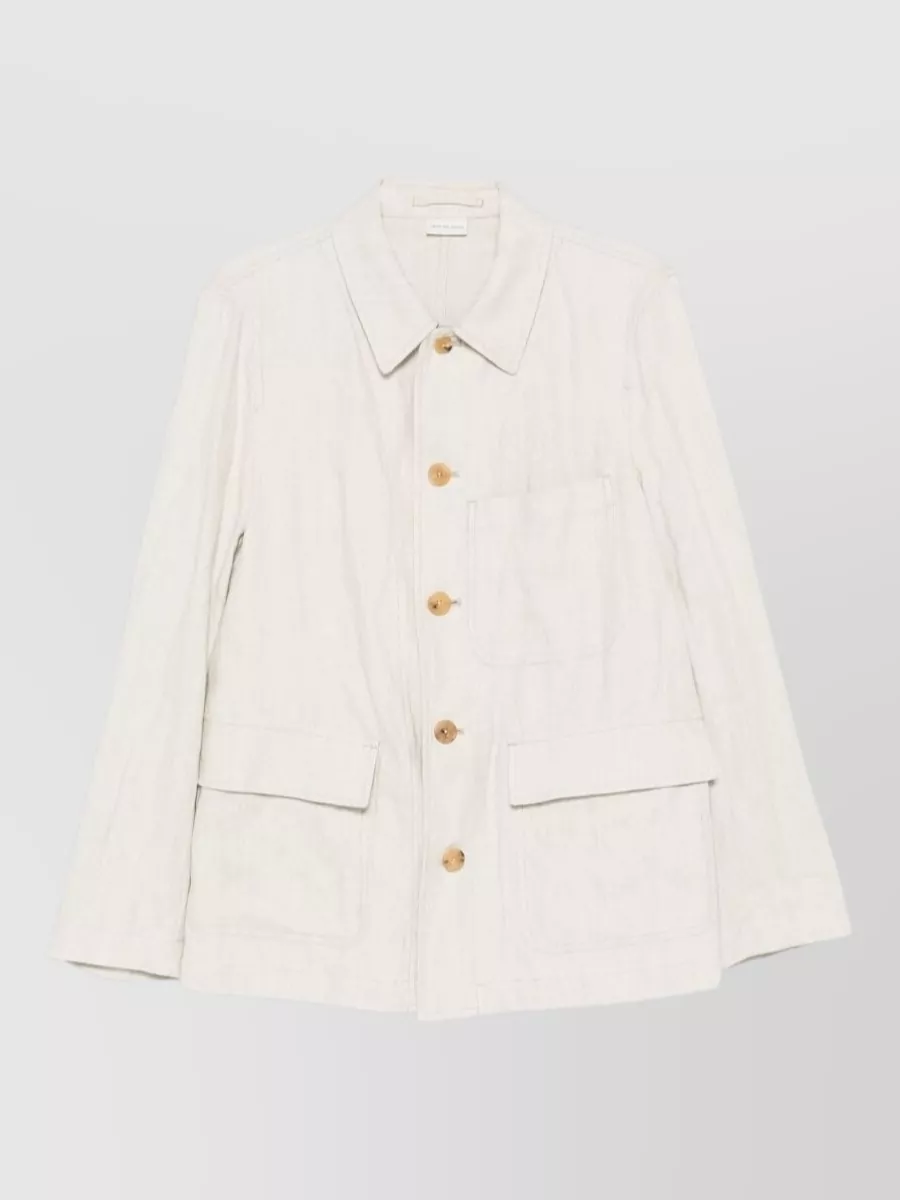 Dries Van Noten herringbone shirt jacket