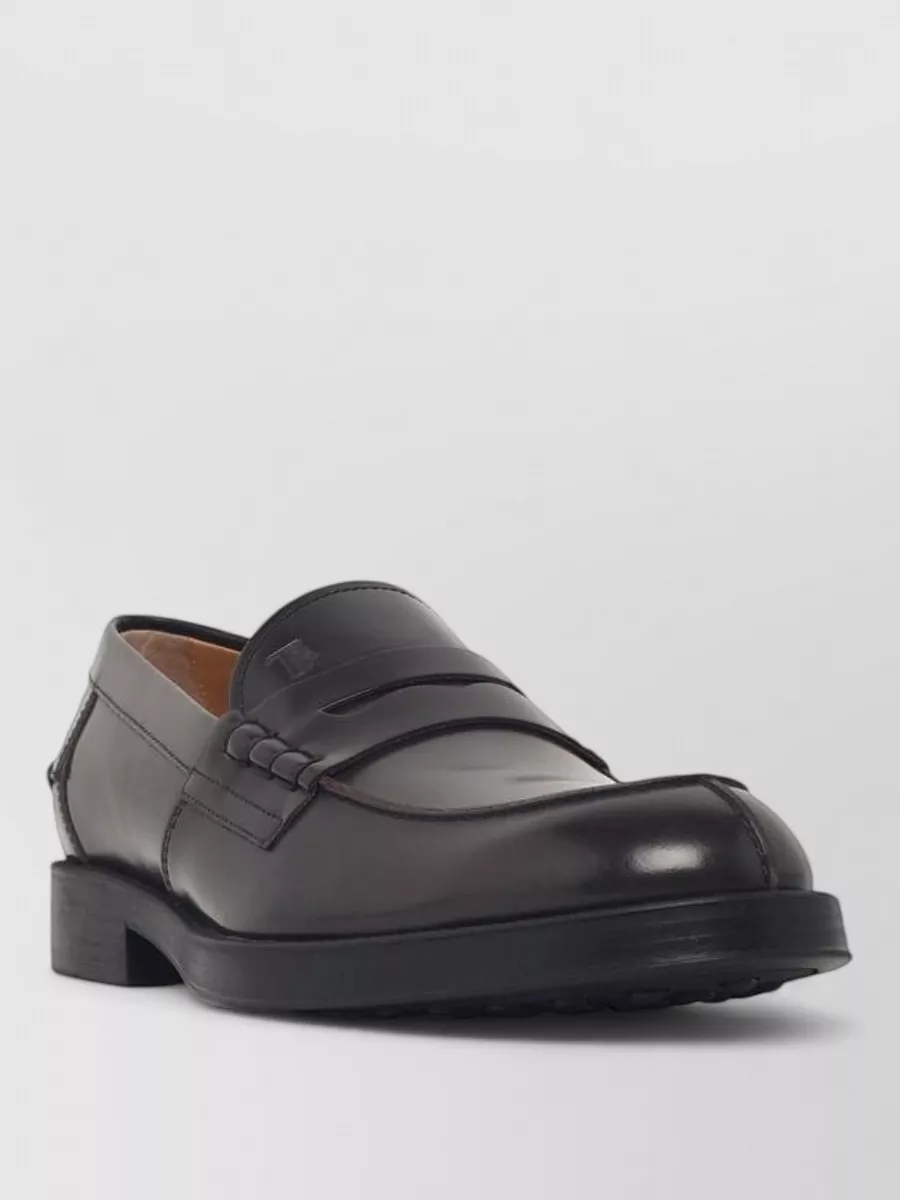 Tod's leather monk shoes