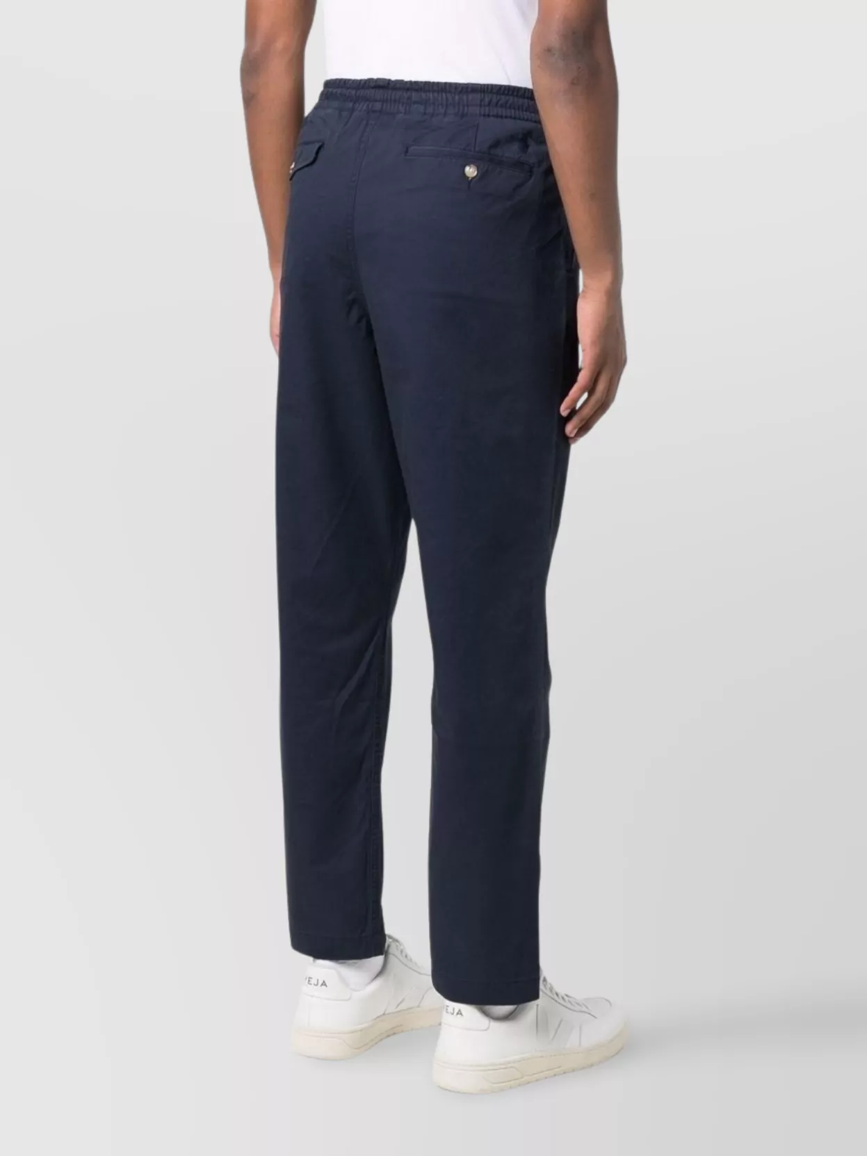 Polo Ralph Lauren Trousers Featuring Elastic Waistband And Button Detail