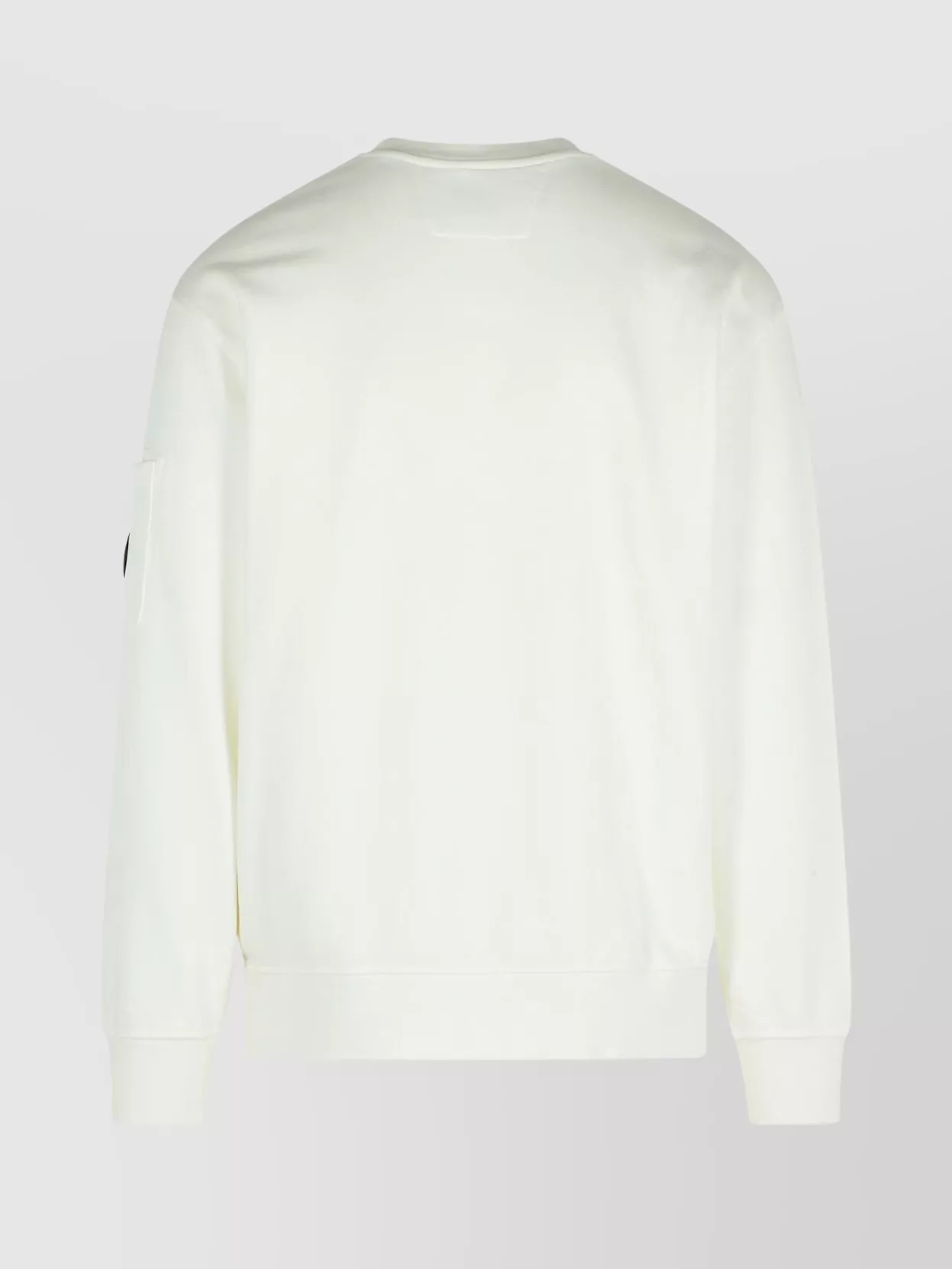 C.p. Company Pocket-patch Crew Neck Sweatshirt In White