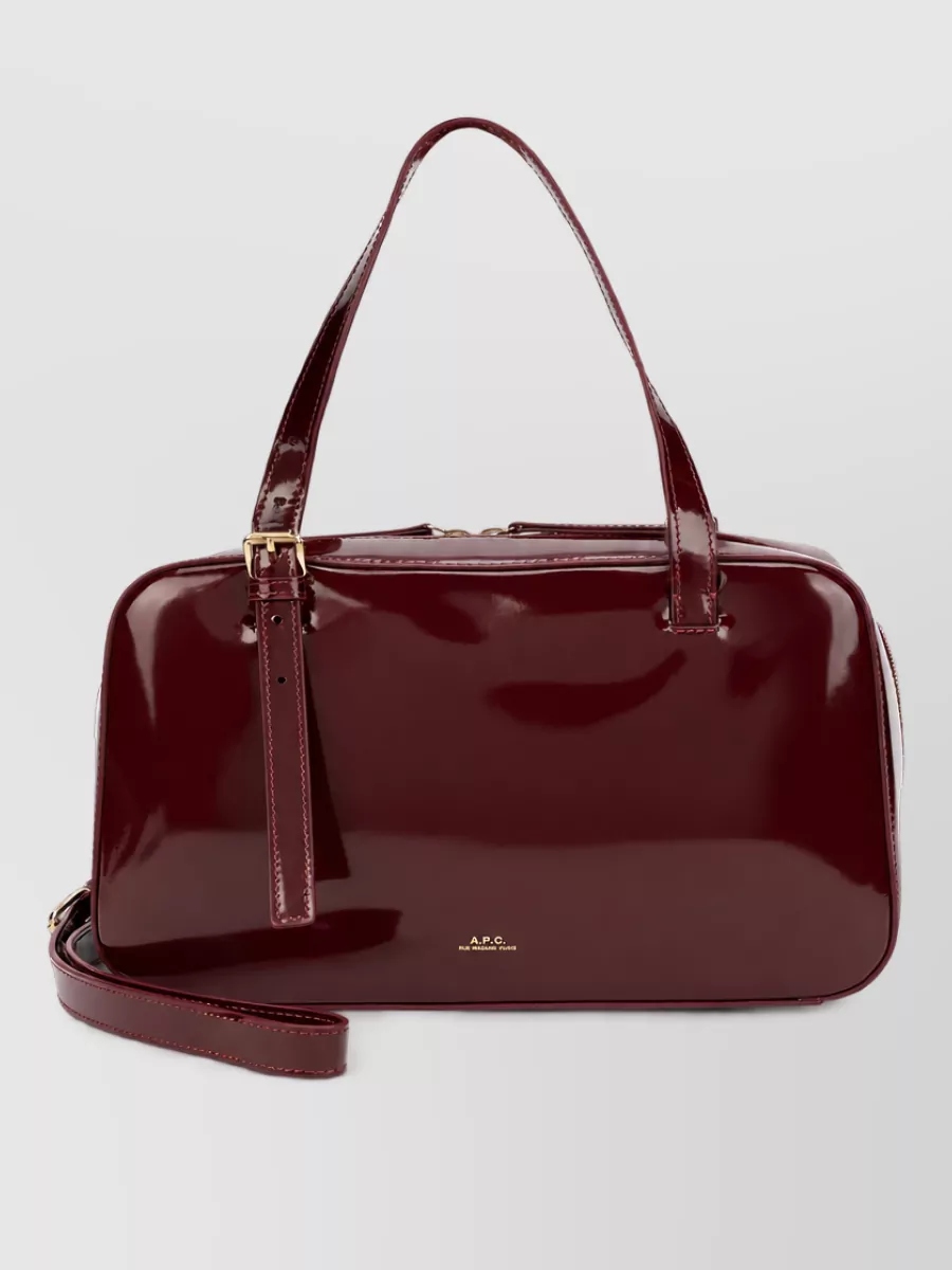 A.p.c. Axelle Leather Clutch Bag