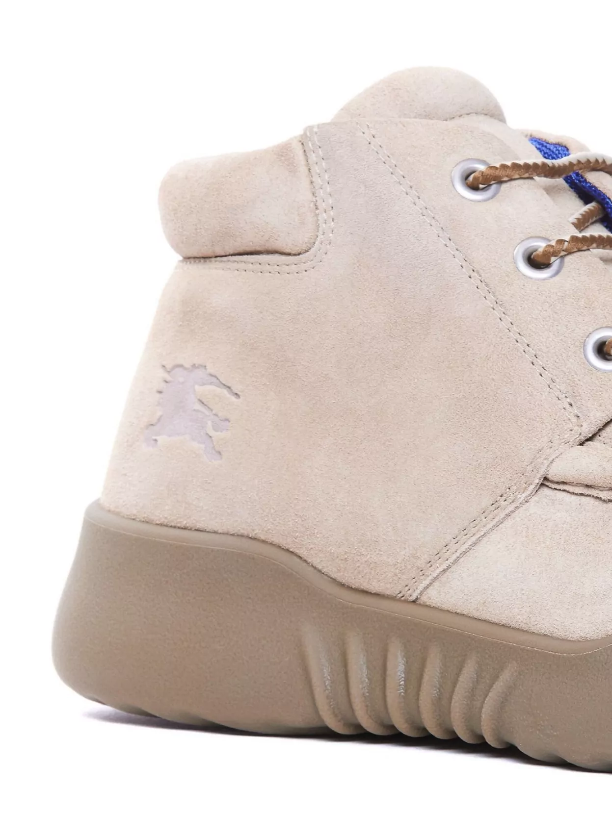 Burberry High-Top Lace-Up Suede Boots