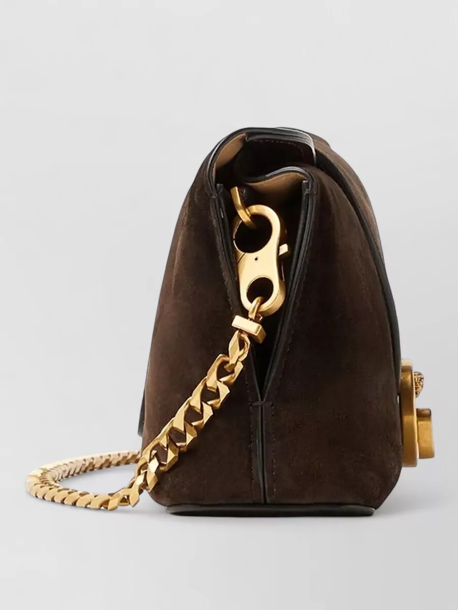 Versace Na Leather Shoulder Bag