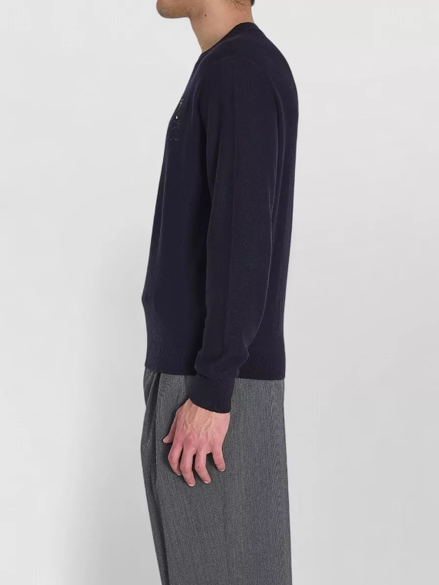 Loewe Futurist Cat Motif Wool Crew Sweater