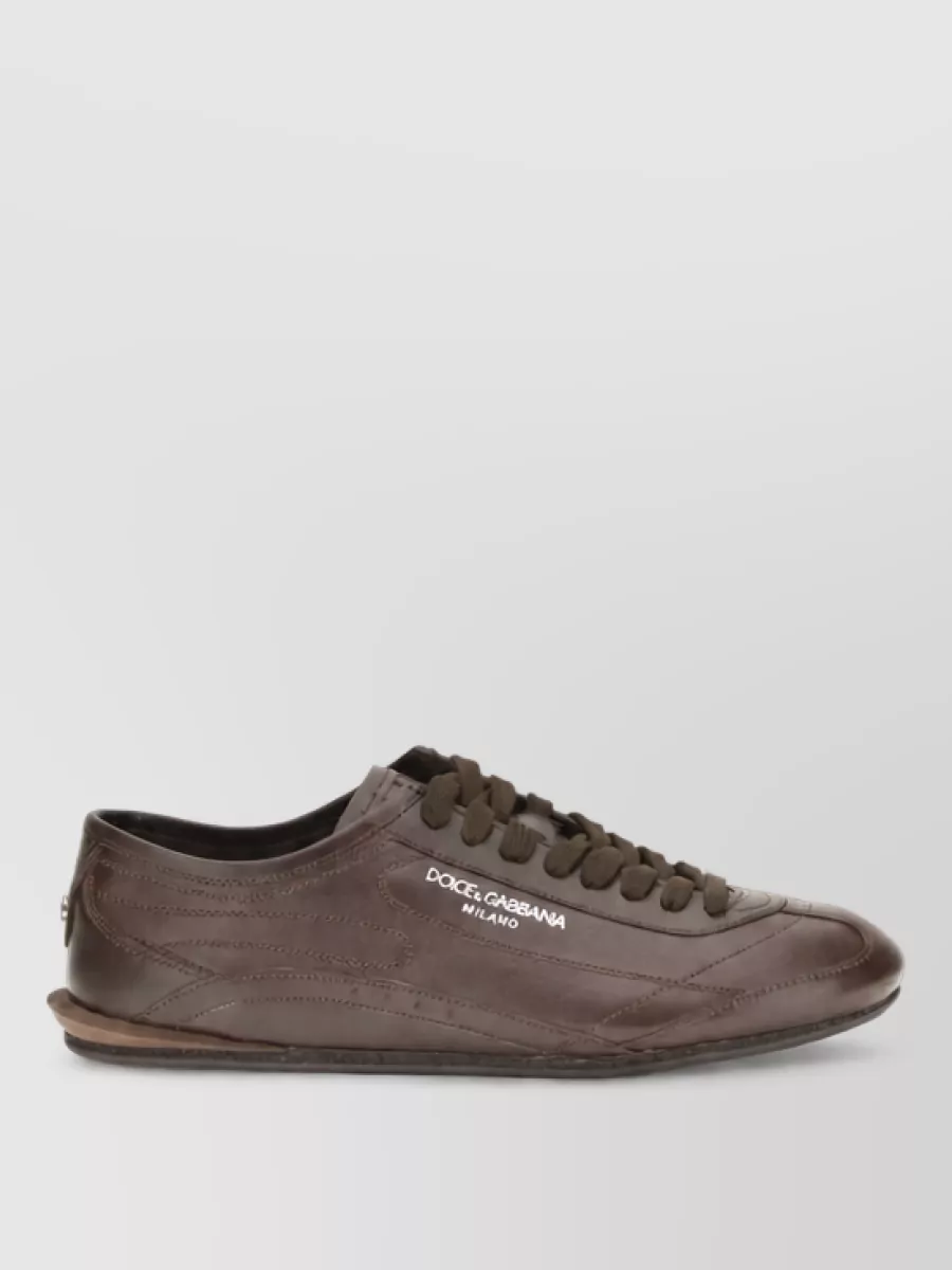 Dolce&Gabbana calf leather low-top sneakers