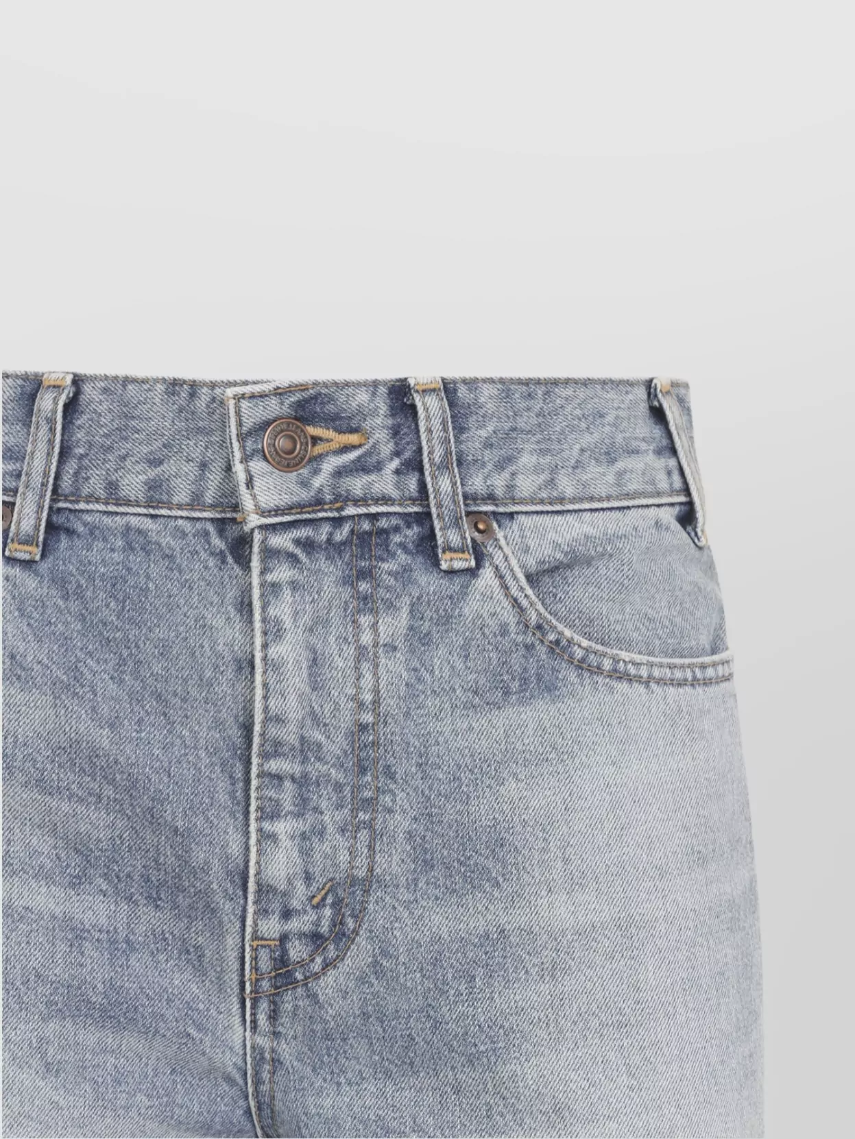 Celine Wide-Leg High-Rise Jeans Belt Loops