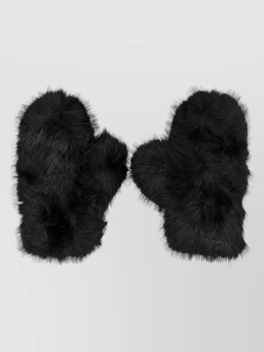 Stand Studio faux fur gloves