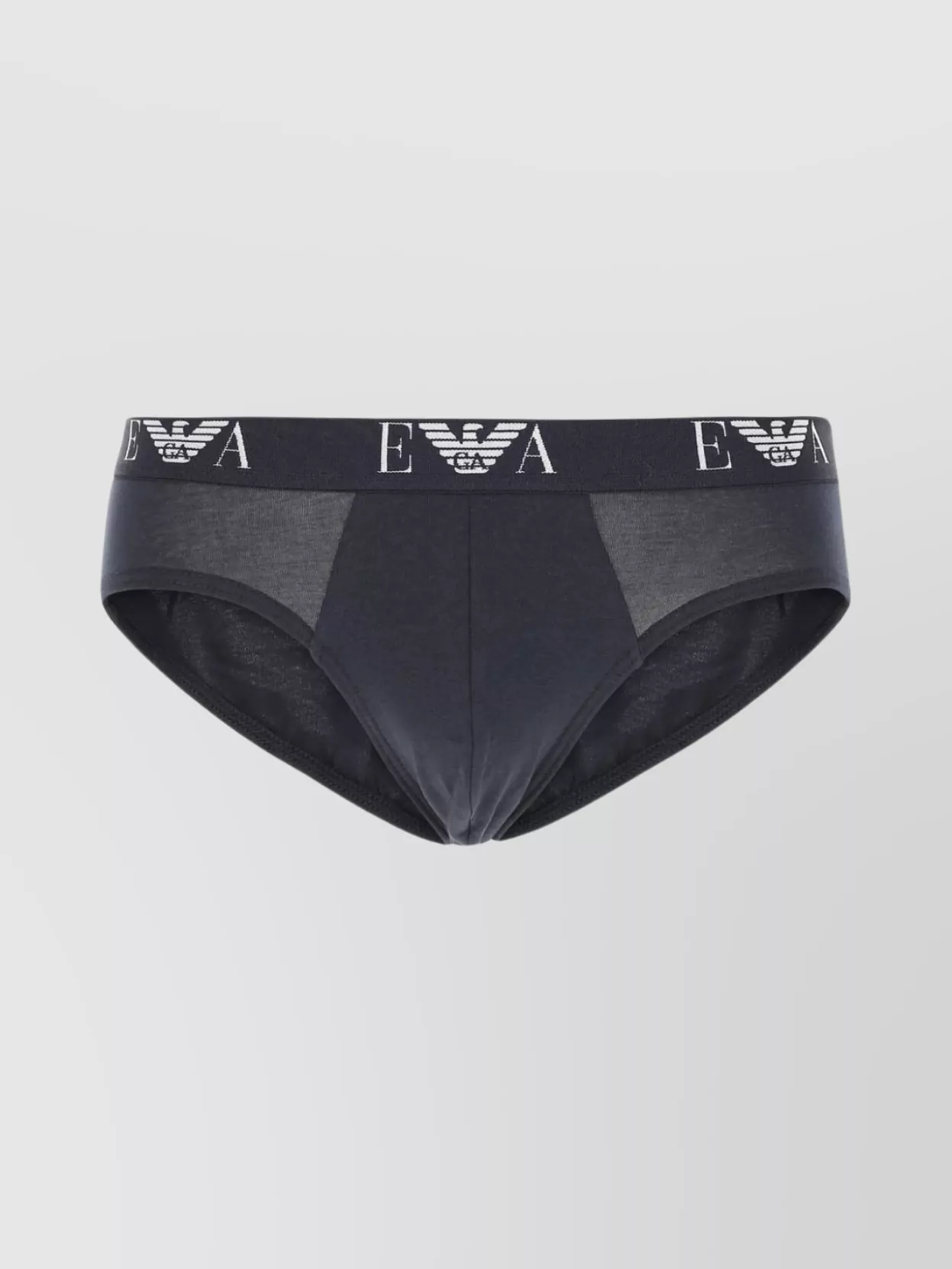Shop Emporio Armani Cotton Brief Set With Contrast Panels And Elasticated Waistband