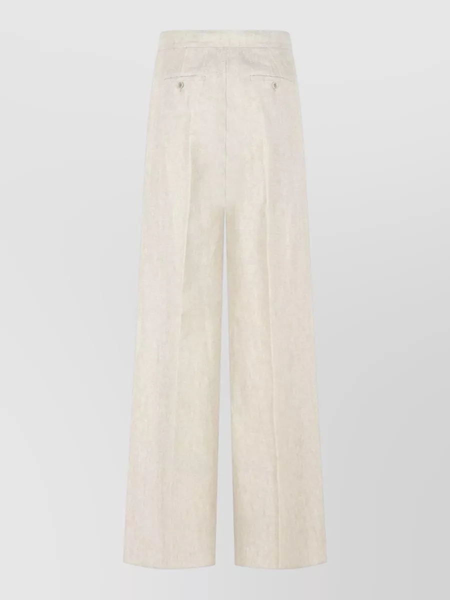 Max Mara Linen Wide-Leg Trousers