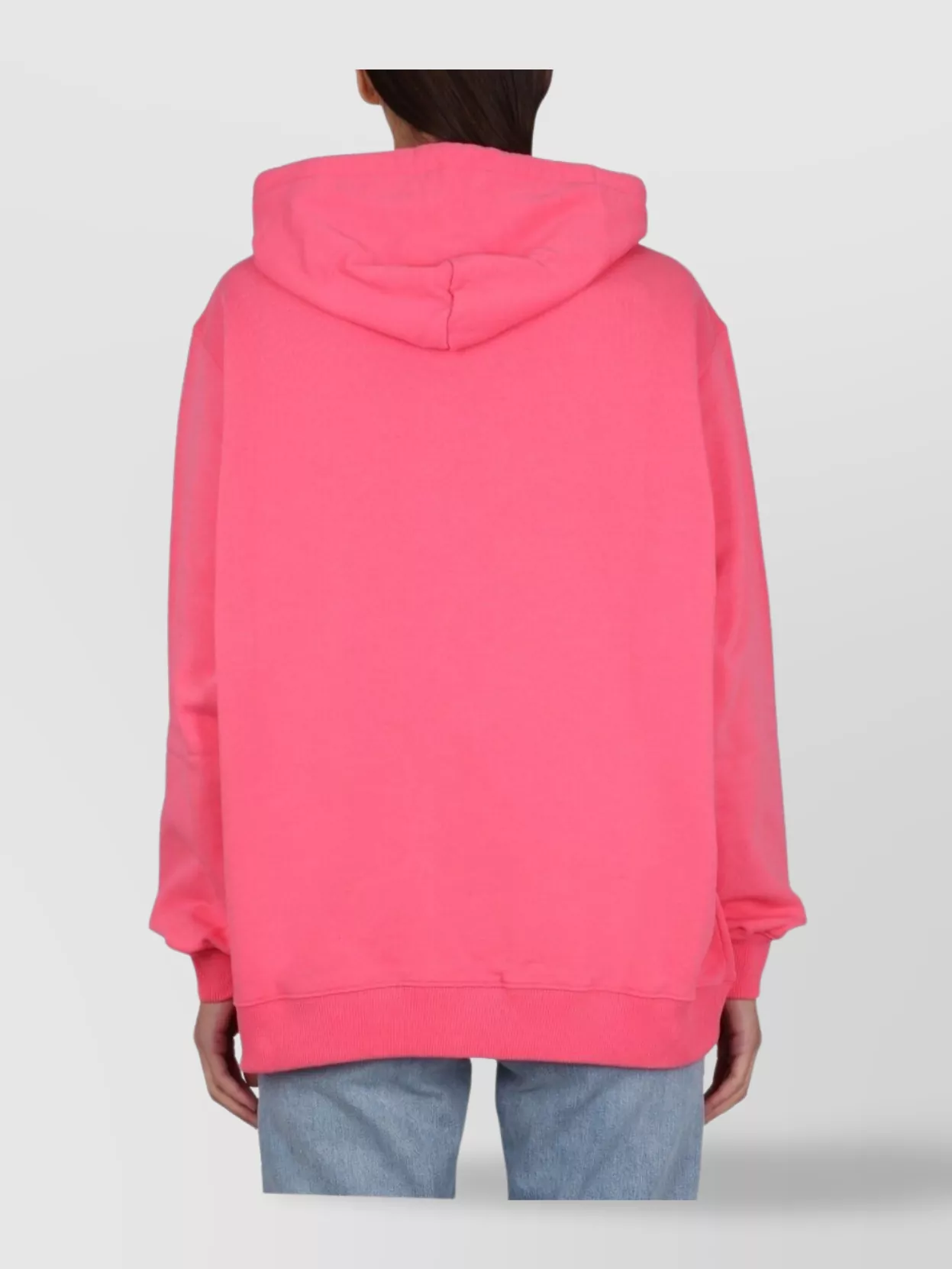 Msgm Vibrant Sweatshirt With Drawstring Hood And Playful Graphic In Pink