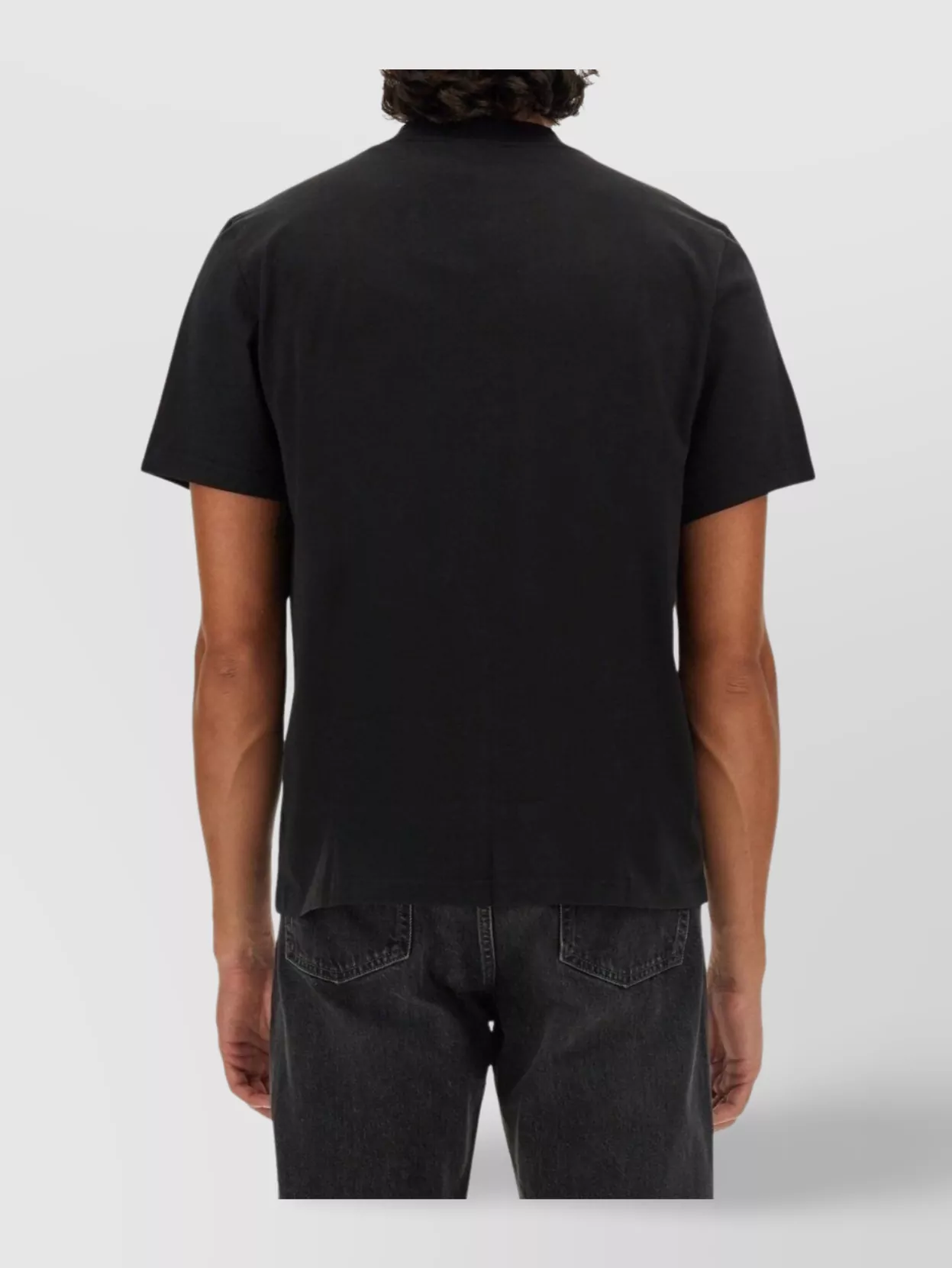Courrèges Logo Print T-Shirt With Ribbed Neckline