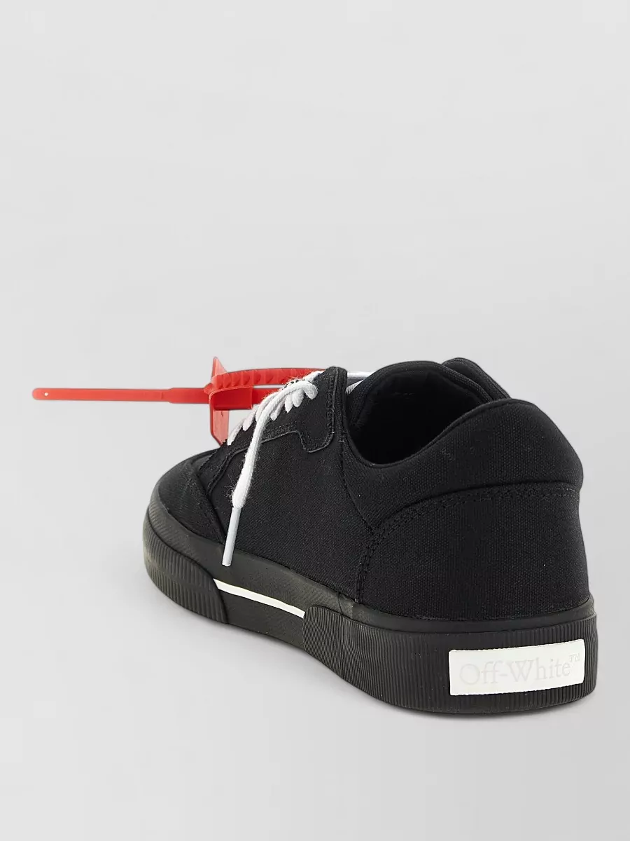 Off-White Canvas Low-Top Sneakers