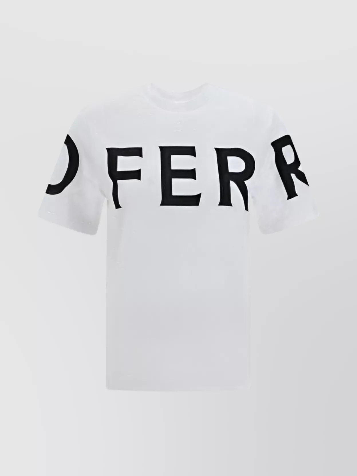 Shop Ferragamo Cotton Crew Neck T-shirt