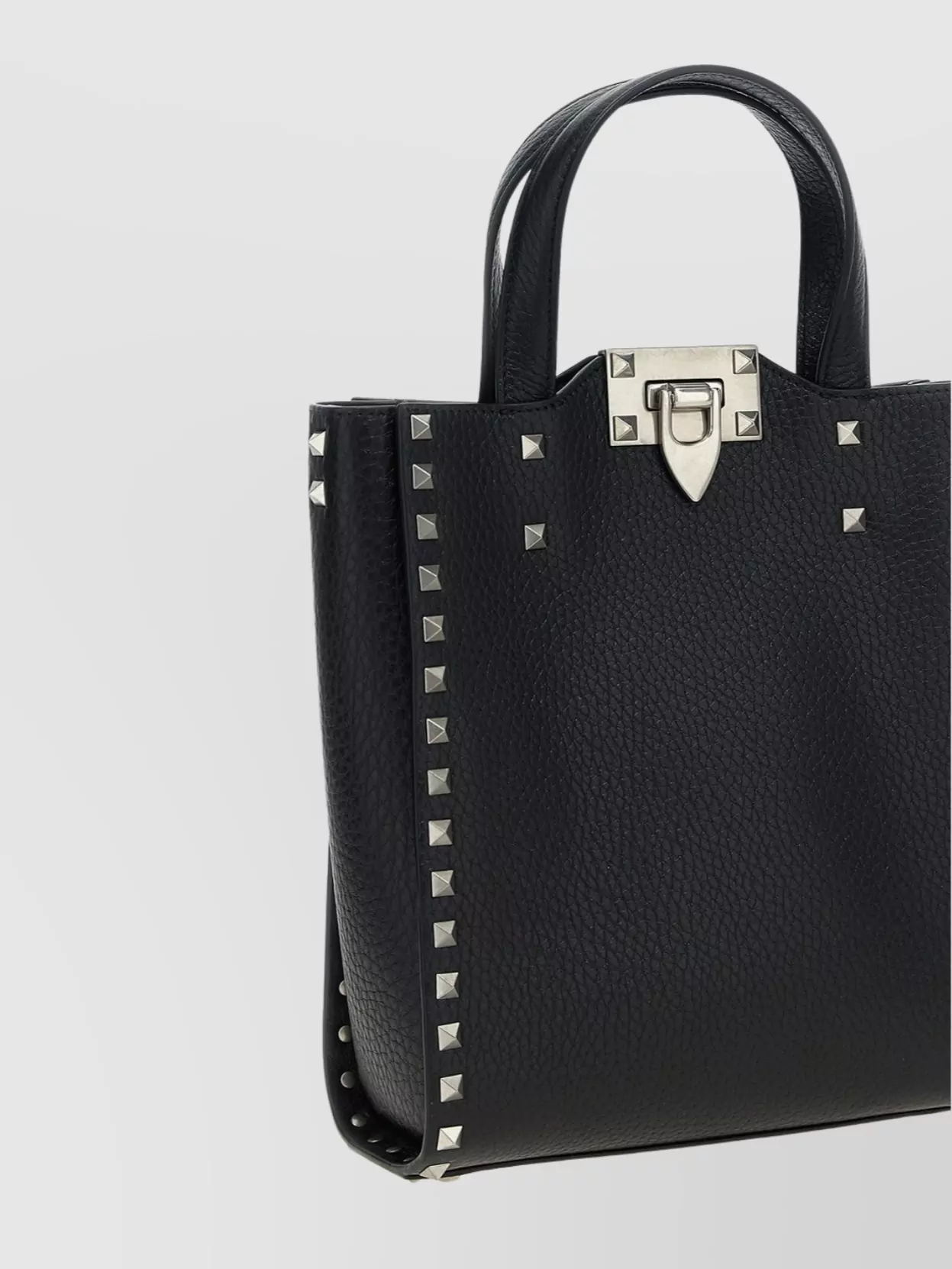 Valentino Garavani Rockstud Pebbled Tote Bag