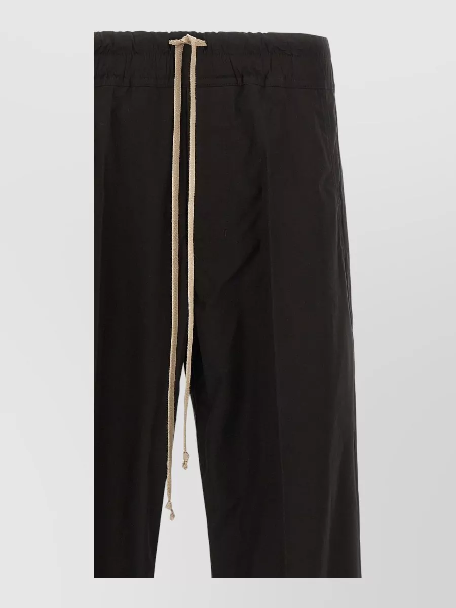 Rick Owens Dietrich Drawstring Trousers Featuring Back Pocket