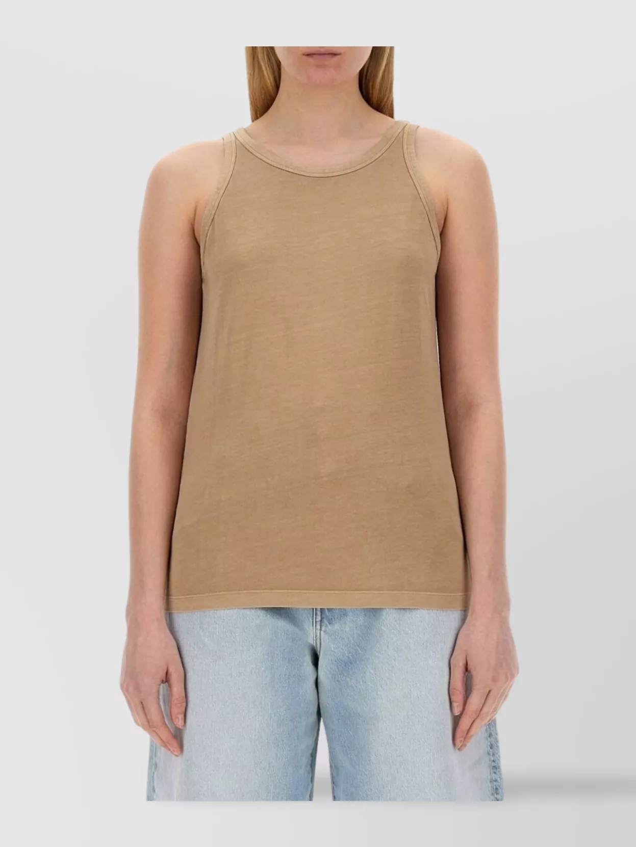 Sportmax Lightweight Sleeveless Round Neck Top