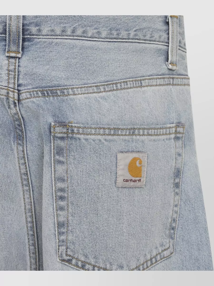 Carhartt Wip Denim Wide-Leg Straight-Leg Trousers